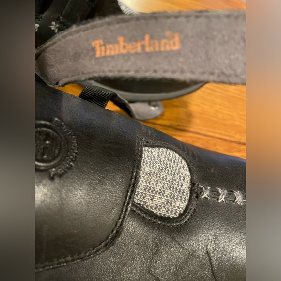 EUC Timberland Outdoor Performance black leather shoes, smart wool lined,size 10 - Picture 14 of 14